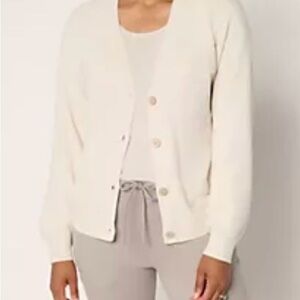 Barefoot Dreams Cozychic Ultra Light  Cardigan Sweater Sand Dune Color